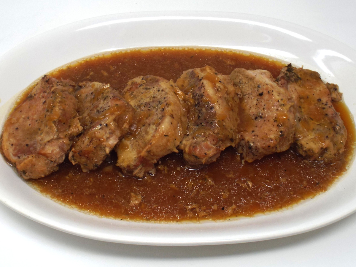 Slow Cooker Boneless Pork Chops and Gravy