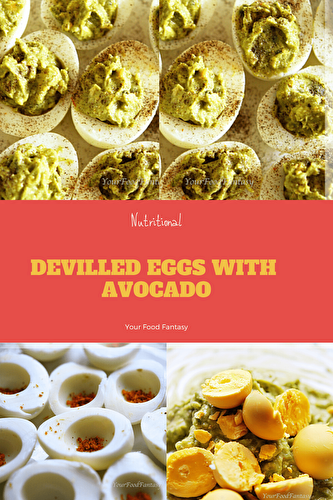 Devilled Eggs with Avocado