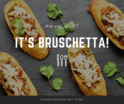 Cheesy Mushroom Bruschetta
