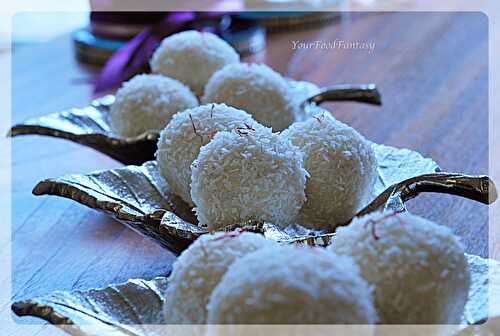 Coconut Ladoo / Sweetened Coconut balls