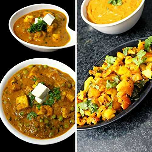 31 Indian Vegetable Side Dishes (with aloo gobi matar)