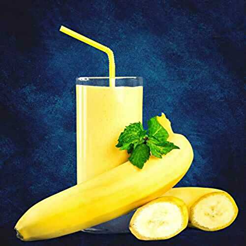 Banana smoothie with milk