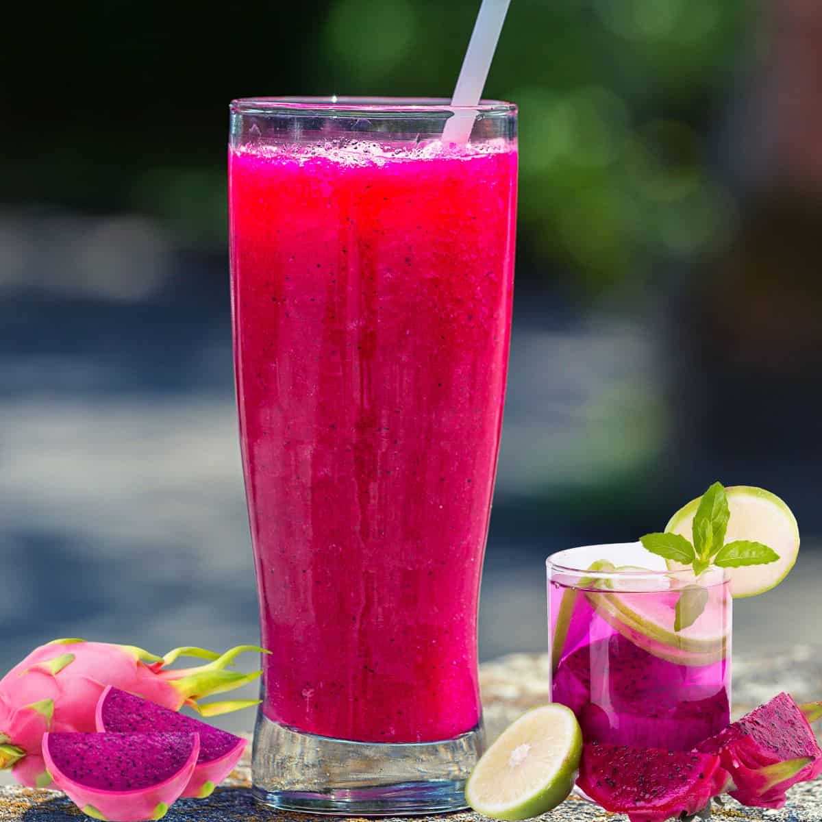 Dragon fruit tea (Iced)
