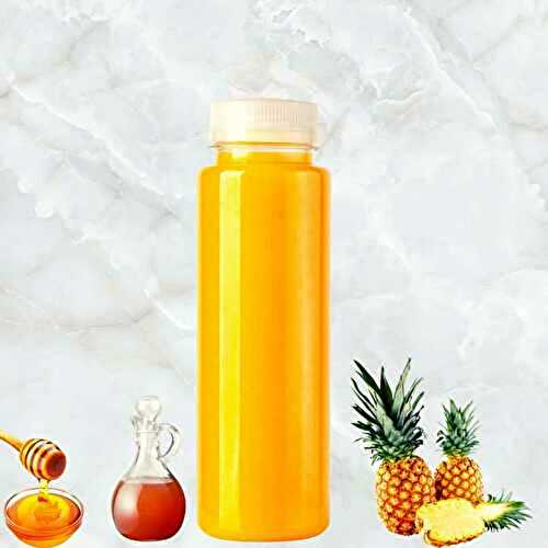 Pineapple juice honey and apple cider vinegar