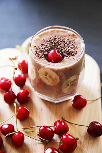 Chocolate Cherry Smoothie Recipe With Banana