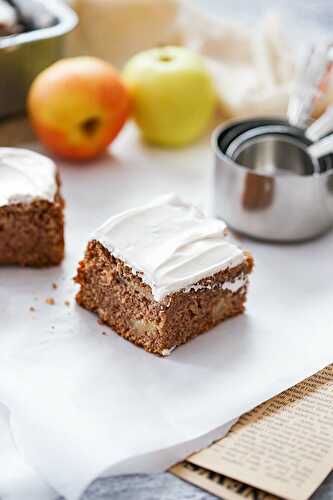 Cinnamon Apple Sheet Cake Recipe