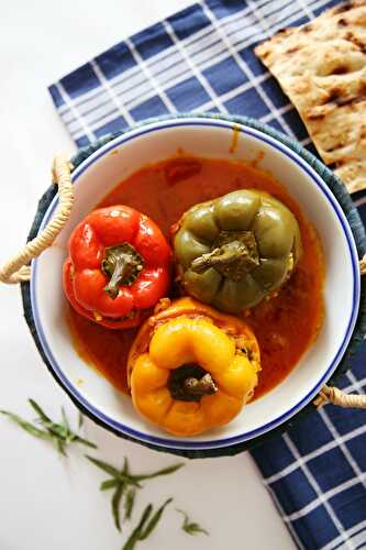 Dolmeh Felfel Recipe (Persian Stuffed Bell Peppers)