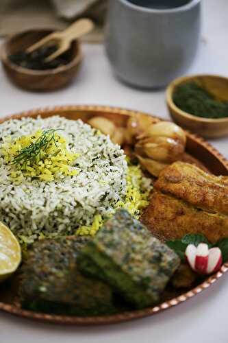 Easy Sabzi Polo Recipe (Persian Herb Rice with Fish)