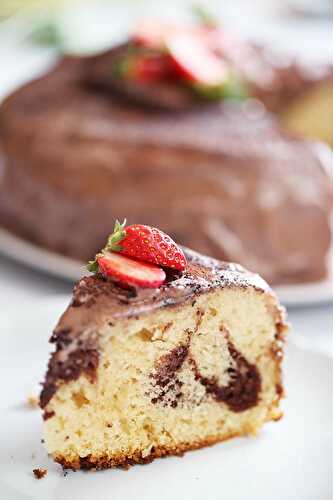 Simple and Easy Chocolate Marble Cake Recipe