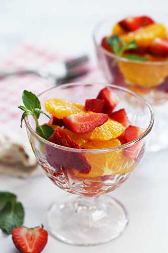 Simple and Easy Strawberry and Orange Salad Recipe