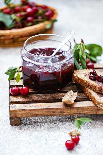 Sour Cherry Jam Recipe (No Pectin)