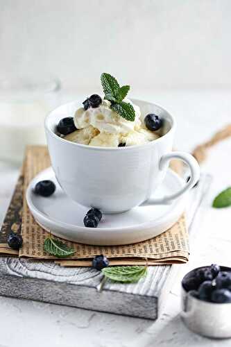 Blueberry Lemon Mug Cake Recipe