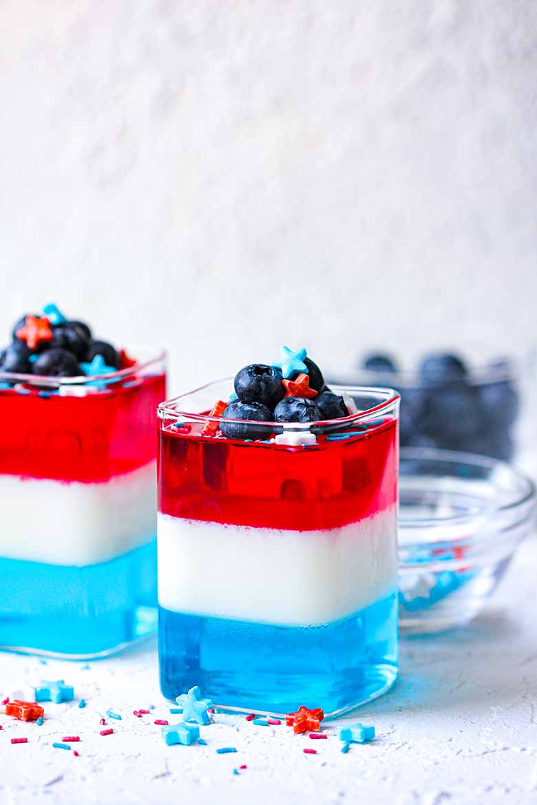 4th of July Jello Cups