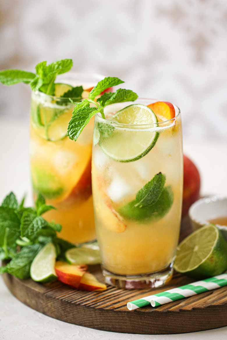 Peach Mojito Mocktail
