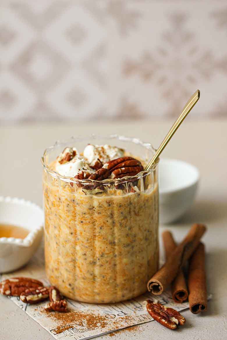 Pumpkin Overnight Oats Without Yogurt
