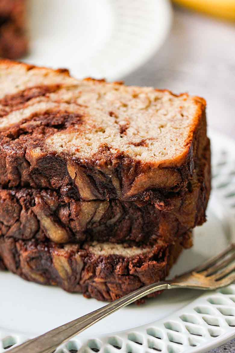 Nutella Banana Bread With Greek Yogurt