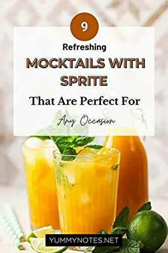 9 Refreshing Mocktails With Sprite Perfect for Any Occasion