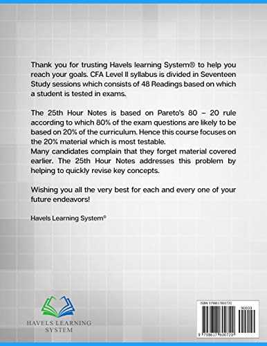 2020 CFA® Program Level II – 25th HOUR NOTES -: CFA Level 2 Handbook - Covers full syllabus in a summarized secret sauce notes