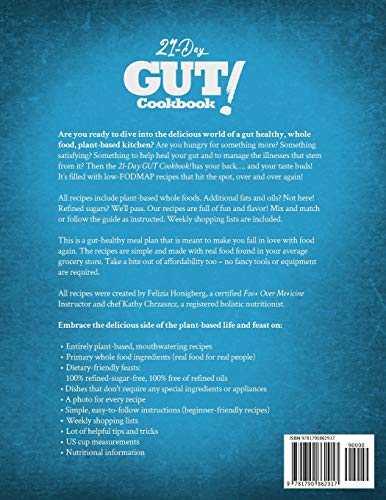 21-Day Gut Cookbook!: Your Favorite Gut Healthy Recipes (Low-FODMAP Diet Plan)