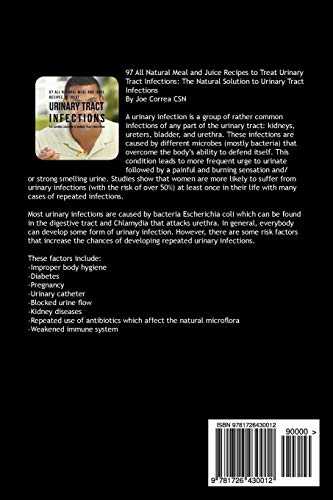 97 All Natural Meal and Juice Recipes to Treat Urinary Tract Infections: The Natural Solution to Urinary Tract Infections