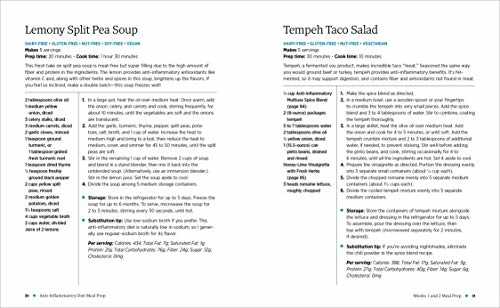 Anti-Inflammatory Diet Meal Prep: 6 Weekly Plans and 80+ Recipes to Simplify Your Healing