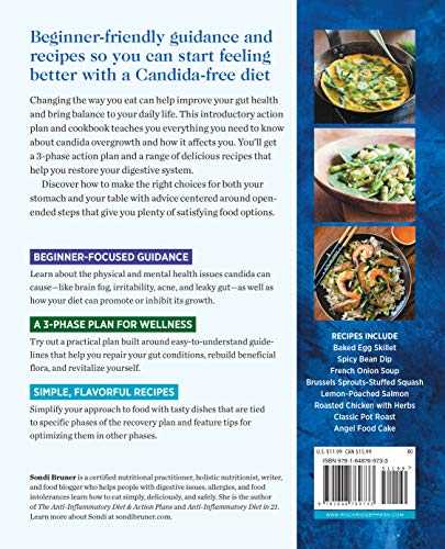Candida Cookbook for Beginners: 85 Recipes to Alleviate Symptoms and Restore Gut Health
