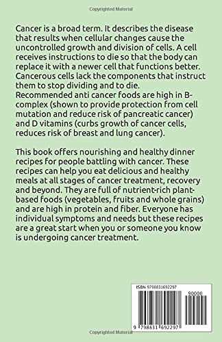 EASY DINNER RECIPES FOR CANCER: Simple, Hеаlthу, Nourishing Rесіреѕ To Mаnаgе & Prevent Cаnсеr And Rеѕtоrе Your Hеаlth