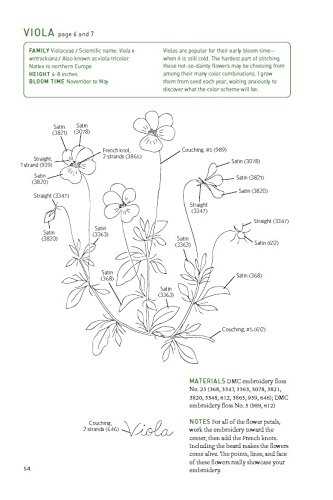 Embroidered Garden Flowers: Botanical Motifs for Needle and Thread