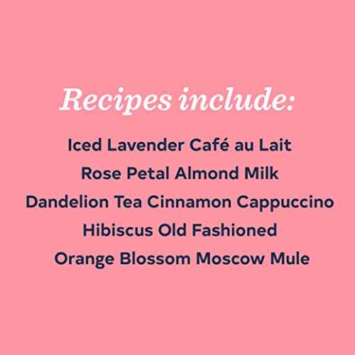 Floral Libations: 41 Fragrant Drinks + Ingredients (Flower Cocktails, Non-Alcoholic and Alcoholic Mixed Drinks and Mocktails Recipe Book)