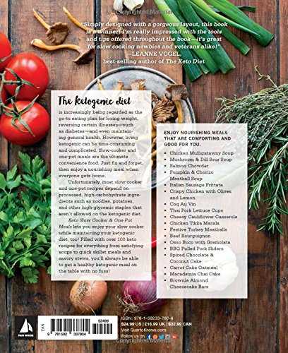 Keto Slow Cooker & One-Pot Meals: Over 100 Simple & Delicious Low-Carb, Paleo and Primal Recipes for Weight Loss and Better Health