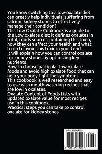 Low Oxalate Cookbook: Low Oxalate Diet Cookbook With Nutritional Guide To Prevent Kidney Stones