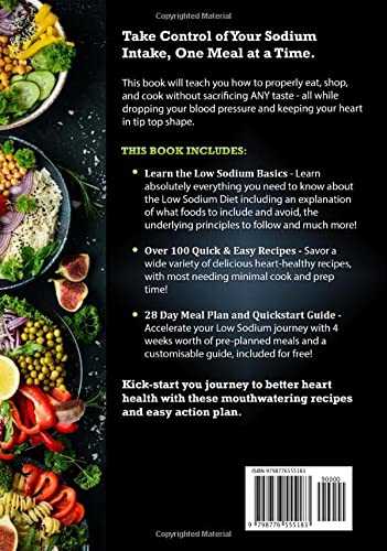 Low Sodium Cookbook: 365 Days of Flavorful Low-Salt Recipes to Lower Your Blood Pressure & Lose Weight | Beginners Edition with 28-Day Meal Plan
