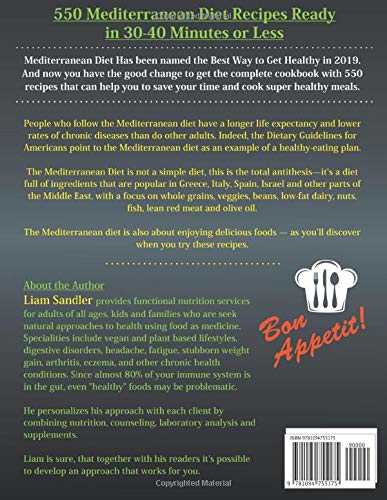 Mediterranean Diet Cookbook: 550 Quick, Easy and Healthy Mediterranean Diet Recipes for Everyday Cooking