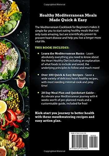 Mediterranean Diet Cookbook For Beginners: 365 Days of Quick & Easy Mediterranean Recipes for Clean & Healthy Eating | Beginners Edition with 28-Day Meal Plan