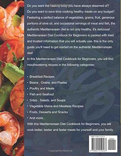 Mediterranean Diet Cookbook for Beginners: 500 Easy and Healthy Mediterranean Recipes with 21 Days Meal Plan to Make at Home Everyday