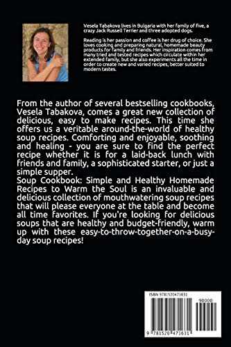 Soup Cookbook: Simple and Healthy Homemade Recipes to Warm the Soul: Healthy Recipes for Weight Loss