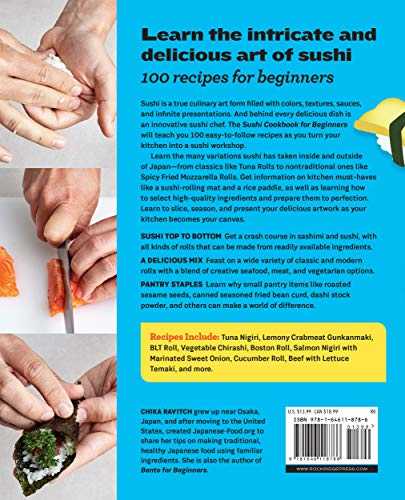 Sushi Cookbook for Beginners: 100 Step-by-step Recipes to Make Sushi at Home
