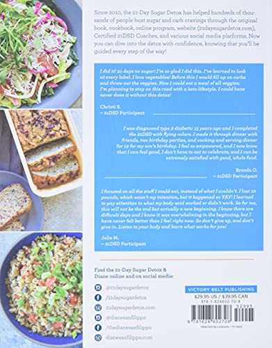 The 21-Day Sugar Detox Daily Guide: A Simplified, Day-By Day Handbook & Journal to Help You Bust Sugar & Carb Cravings Naturally