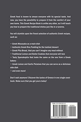 The Best Greek Recipe Book: The Tastiest Traditional Greek Recipes in One Place