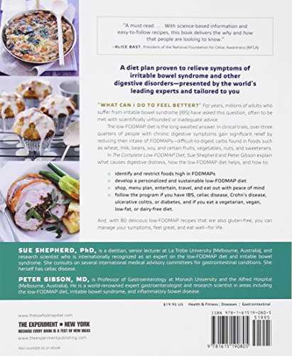 The Complete Low-Fodmap Diet: A Revolutionary Plan for Managing IBS and Other Digestive Disorders