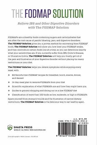 The FODMAP Solution: A Low FODMAP Diet Plan and Cookbook to Manage IBS and Improve Digestion