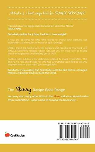 The Skinny 5:2 Diet Meals For One: Single Serving Fast Day Recipes & Snacks Under 100, 200 & 300 Calories